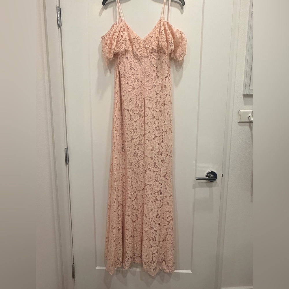 Ralph Lauren Blush Lace Maxi Dress